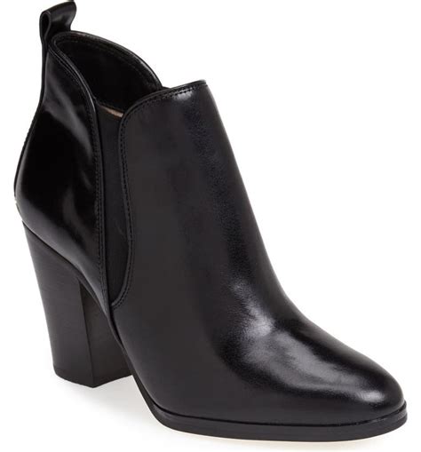 michael kors brandy leather bootie|Michael Kors boots high heel.